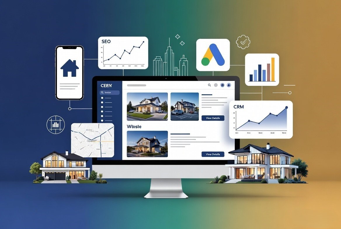 Modern real estate property exterior